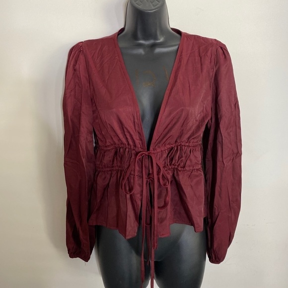 Burgundy Fashion Top - Picture 4 of 5